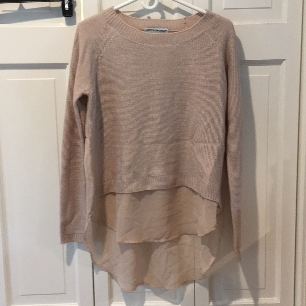 Beige fashion sweater